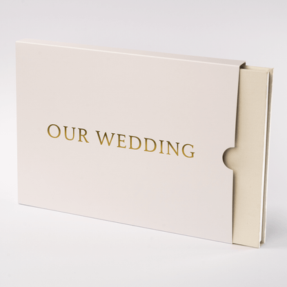 Video Book Our Wedding Serif Font Sleeve